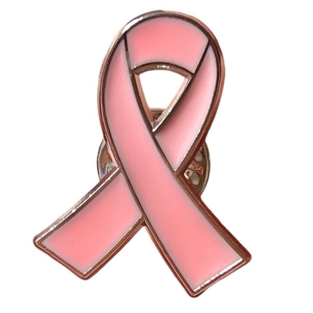 Pink Breast Cancer Awareness Ribbon Pin - Picture 4 of 6